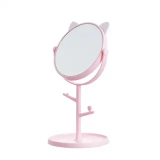 Cermin Standing Mirror Make Up Bulat Motif Telinga Karakter