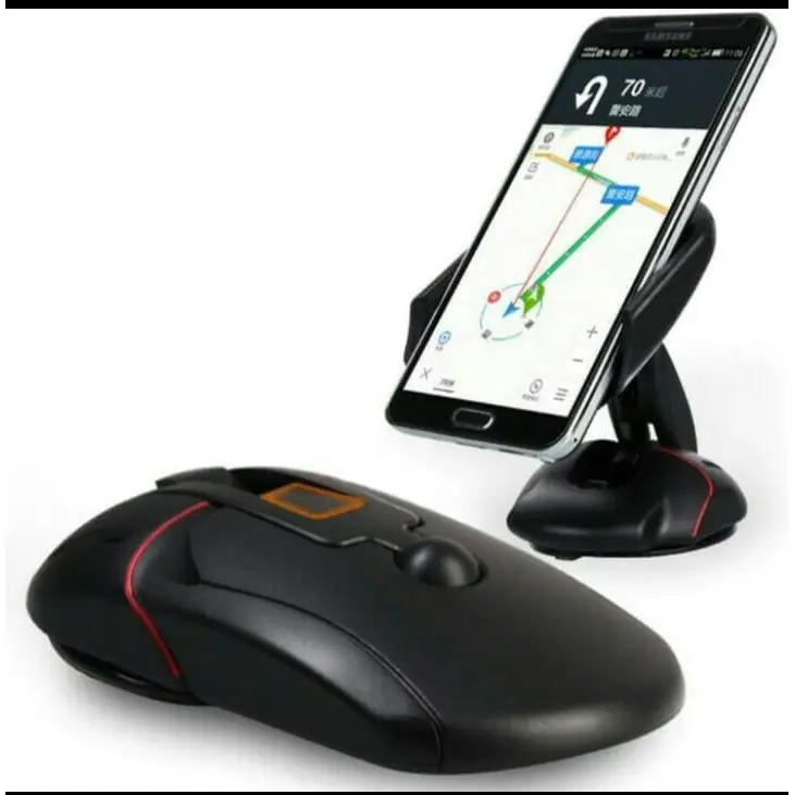 Car Holder Phone Stand Lipat Bentuk Mouse Holder HP pada Mobil 6 inch