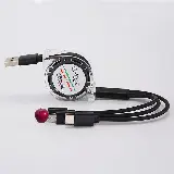 Kabel Roll 3 in 1 Tarik 2.4A Otomatis Fast Charging — 4