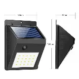 Lampu Taman Tenaga Surya Yang Efisien Energi Sensor Gerak — 1
