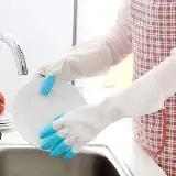 Sarung Tangan Karet Latex Cuci Piring Dan Baju Anti Air Anti Kotor — 3