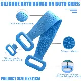 Silicone Scrubber Sikat Punggung Badan Alat Gosok Pembersih Daki Mandi — 4