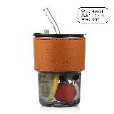 Gelas Estetik Cantik Tumbler Kaca Botol Minum Lucu 2in1 — 1