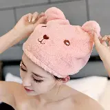 Handuk Keramas Mandi Topi Handuk Pergering Rambut Karakter Beruang — 5