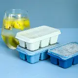 Alat Pencetak Es Batu Puding Agar-Agar 6 Kotak dengan Penutup — 3