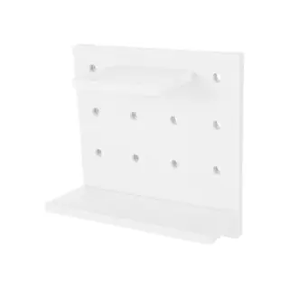 Rak Pegboard Tempel Dinding Dapur Kamar dan Mandi Multifungsi