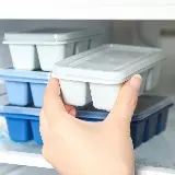 Alat Pencetak Es Batu Puding Agar-Agar 6 Kotak dengan Penutup — 4