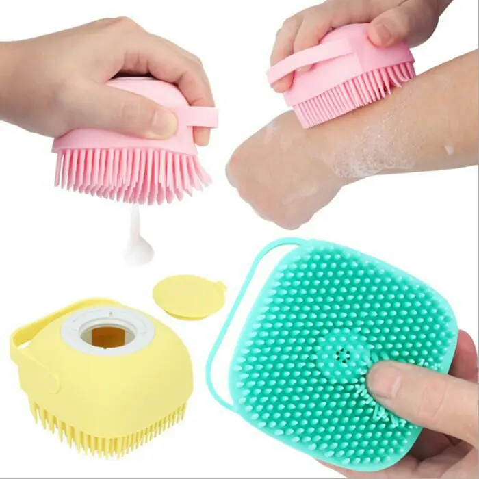 Sikat Pembersih Badan Bath Brush Silicone Halus Yang Aman Kulit