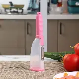 Pisau Kupas Buah Sayur Desain Tabung Model Gelas Stainless Peeler — 1