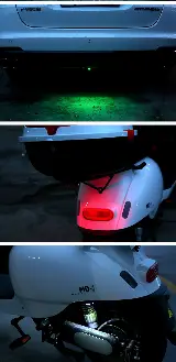 Lampu Peringatan LED Kedip Sepeda Motor Mobil USB Model Pesawat — 2