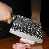 Pisau Dapur Pemotong Daging Sayur Buah Koki Chef Knife Baja Stainless — 9