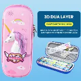 Pencil Case Kotak Tempat Pensil 3D Timbul Karakter Duyung — 6