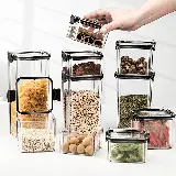 Toples Kotak Penyimpanan Snack dan Cereal Transparan dan Kedap Udara — 4