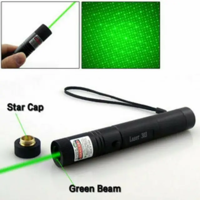 Senter Laser Pointer Hijau Recharge 303 10KM Multifungsi