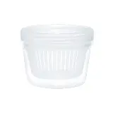 Toples Bulat Tirisan Bawang Sayur Transparan Wadah Serbaguna Dapur — 6