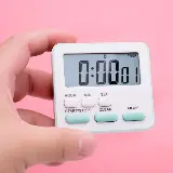 Kitchen Timer Digital Alarm Masak Dapur Magnet Lcd Bonus Baterai — 3