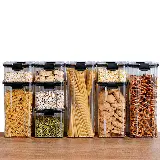 Toples Kotak Penyimpanan Snack dan Cereal Transparan dan Kedap Udara — 2