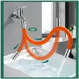Sambungan Ekstensi Kran Air Cuci Piring Wastafel Fleksibel 20 Cm — 4