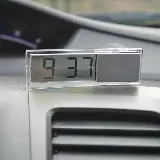 Jam Mini Tempel Pada Mobil Digital LCD Transparan Kecil — 7