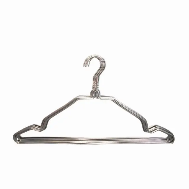 Gantungan Baju Stainless Steel Hanger Baju Multifungsi 10pcs