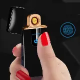 Korek Api Elektrik Fingerprint Pemantik Api Touch Screen Slim — 5