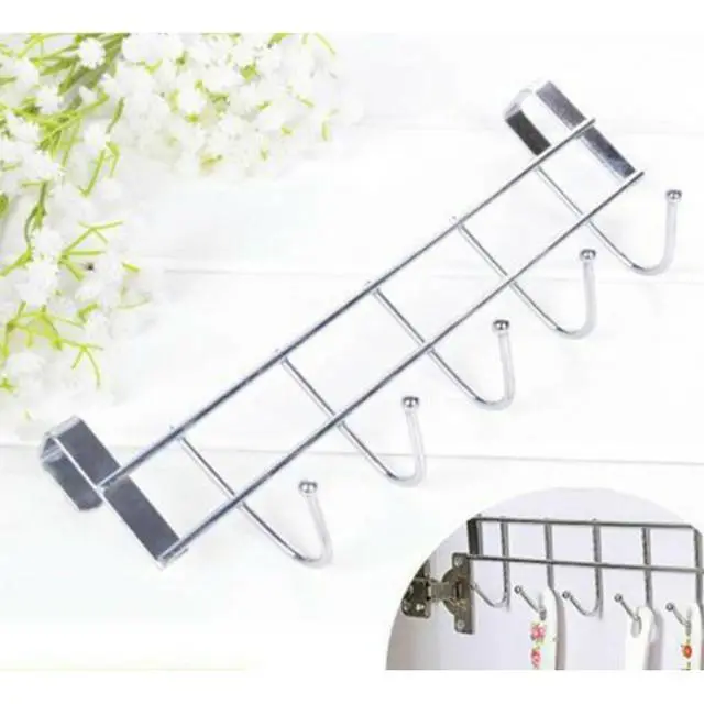 Hanger Gantungan Pintu Lemari 5 Kait Anti Karat Serbaguna