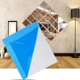 Vinyl Kaca Cermin Stiker Sticker Dinding Wallpaper Mirror - Kotak — 4
