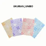 Cermin Rias Kaca Lipat Persegi Model Buku dengan Motif — 1