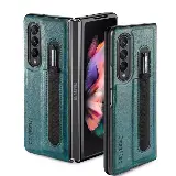 Premium Hard Case Casing Samsung Galaxy Z Fold 3 Kulit Pen Holder — 9