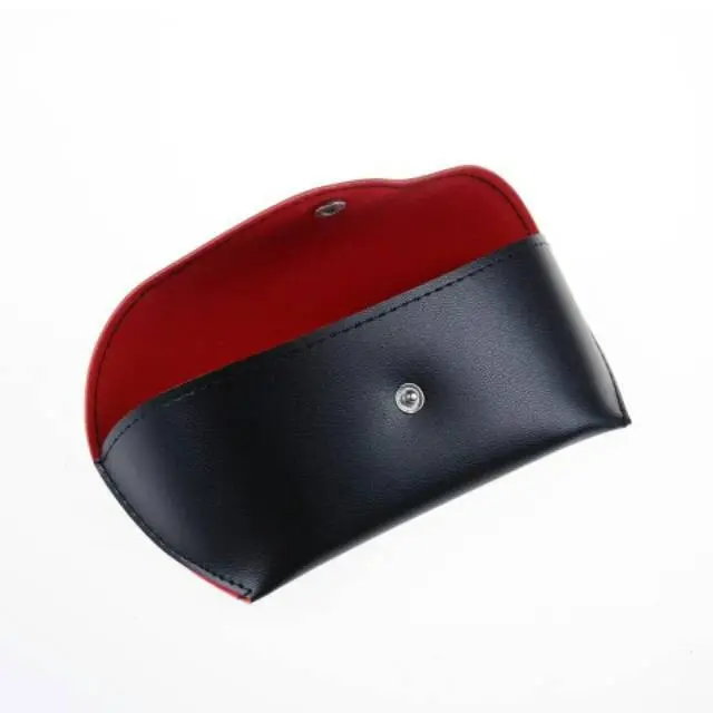 Kotak Wadah Kacamata Kulit Polos Leather Glasses Case Murah Import