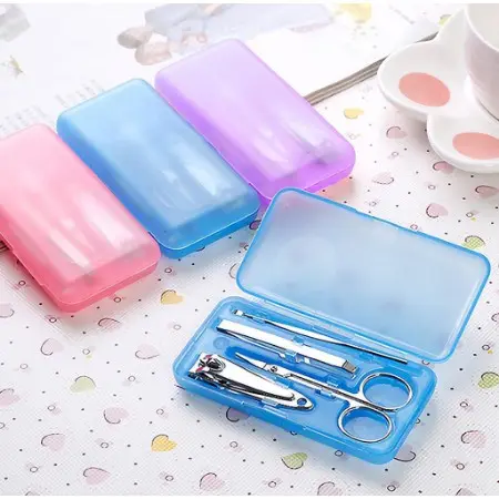 Set Gunting Kuku Lengkap alat Manicure dan Pedicure Stainless 4in1