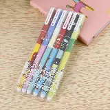Pulpen Gel Set Warna Warni 1 Set 6 Pcs Motif Korea Kartun — 1