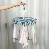 Gantungan Baju Serbaguna 32 Jepit Jemuran Hanger Lipat Multifungsi — 9
