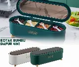 Rak Tempat Bumbu Dapur Serbaguna dengan Sendok Mini 4IN1 — 2