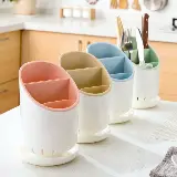 Tempat Wadah Sendok Garpu Sumpit Gunting Pisau Dengan Tirisan — 6