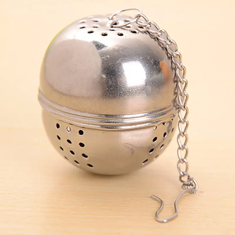 Saringan Daun Teh Rempah Stainless Bulat Bentuk Bola Tea Infuser Ball