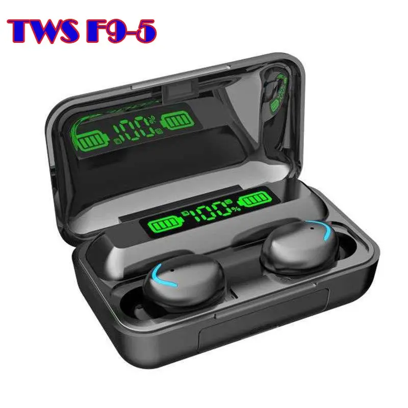Headset Bluetooth TWS F9 5.2 - Earphone Stereo Digital Display 3500mAh
