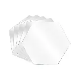 Stiker Cermin Tempel Dinding Sticker Wall Mirror Segi Enam Hexagonal — 4