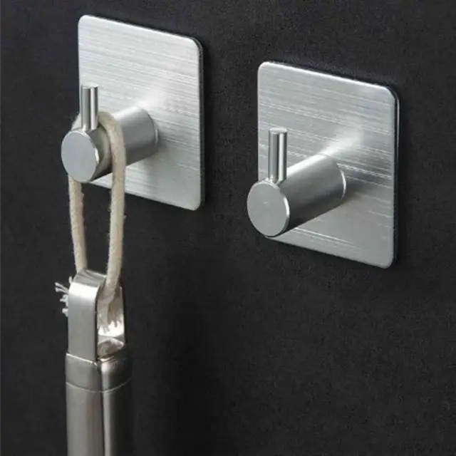 Gantungan Baju Stainless Steel Tempel Dinding Praktis dan Tahan Karat