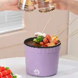 Panci Elektrik Portable Mini 1.2L Stainless Steel Multifungsi — 8