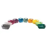 Keranjang Anyam Serbaguna Plastik Tebal Handle Persegi Panjang Oval — 4