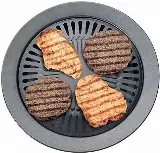 Alat Pemanggang Daging Bbq Grill Pan Korean Bulat Portable 32cm — 1
