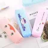 Tempat Kotak Pensil Kain Korea Motif Unik Cartoon Kartun — 6