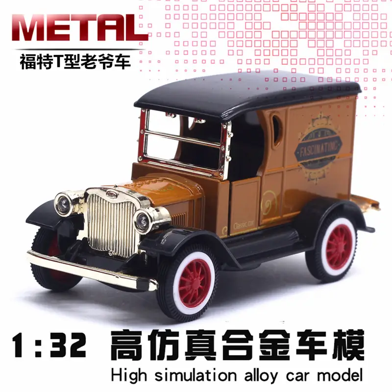 Mainan Diecast Cars Models Simulasi Mobil Mobilan Jadul 1/32