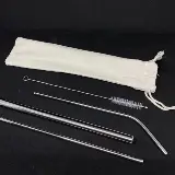 Sedotan Stainless Besi Set 5in1 Anti Karat Food Grade — 1