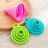 Corong Lipat Silikon Minyak Mini Kecil Portable Serbaguna Flexible — 3