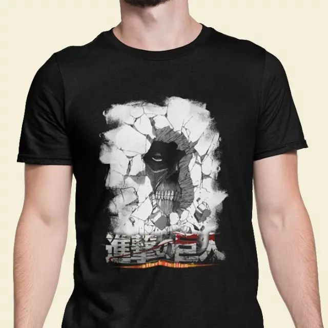 T-shirt Anime Untuk Pengawal Dinding Attack On Titan