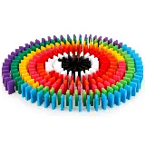 Mainan Anak Balok Kayu Susun Warna Wiss Toys Puzzle Domino Edukasi 120 — 4