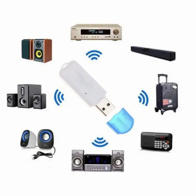 Bluetooth Audio Receiver Adapter USB Dongle Wireless HP Speaker Aktif