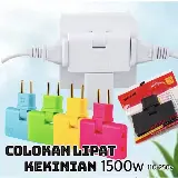 Power Soket 3in1 Converter Charger US ke EU Stop Kontak Lipat Praktis — 10
